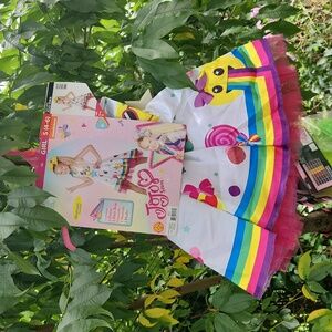 Jojo Siwa, Nickelodeon, Halloween, Youth Dress-Up Colorful,Rainbow, Costume